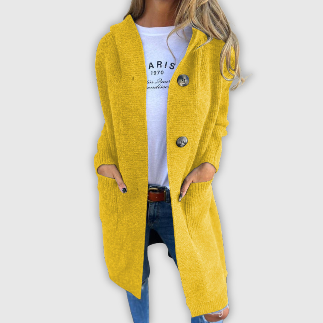 Γκισελ – Άνετος μακρύς κα cardigan