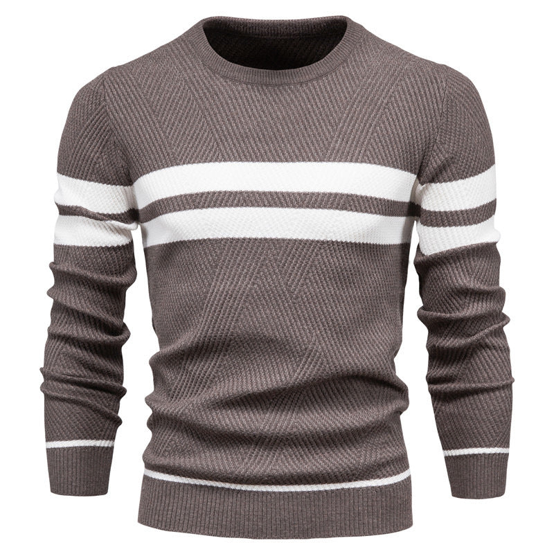Kaufmann™ | Μοντέρνο ανδρικό πουλόβερ με ριγέ σχέδιο