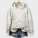 Grace – Vintage Hoodie με Λουλουδάτο Μοτίβο