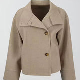 Eliza | Πολυτελές Κοντό Διπλό Μπουφάν