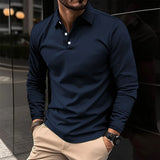 Ethan™ | Μπλούζα polo με μακριά μανίκια
