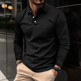 Ethan™ | Μπλούζα polo με μακριά μανίκια
