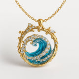 Κολιέ Tide Jewelry Elegantiškas Kaklo Papuošalas Jūros Įžadai - Meilės Akcentas