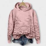 Grace – Vintage Hoodie με Λουλουδάτο Μοτίβο