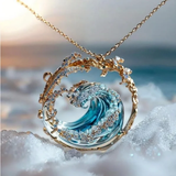 Κολιέ Tide Jewelry Elegantiškas Kaklo Papuošalas Jūros Įžadai - Meilės Akcentas