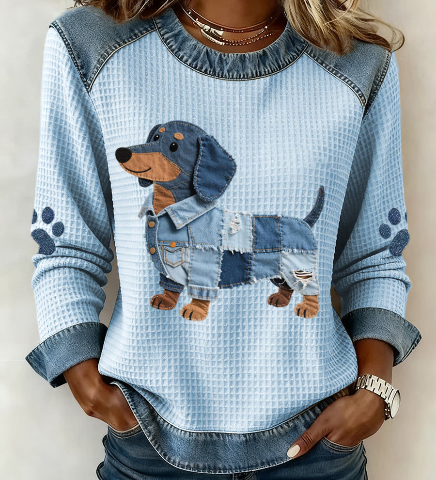 Calyné | Μπλούζα Chiot Doux Patchwork